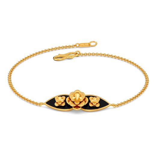 Fleur de Corbeau Gold Bracelets
