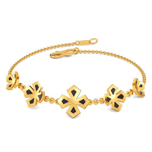 Black N Bloom Gold Bracelets