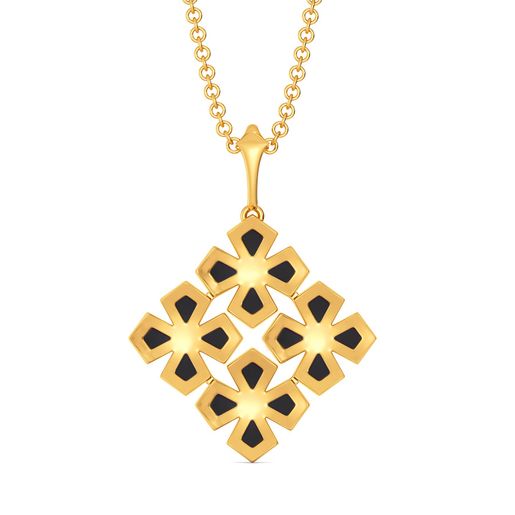 Black N Bloom Gold Pendants