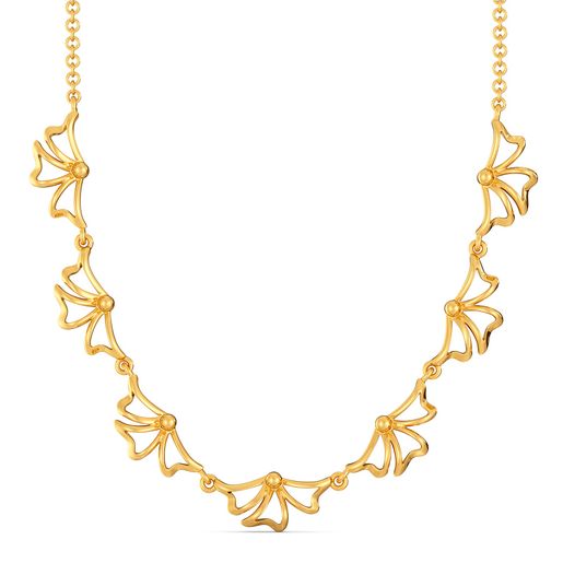 Fleur Noir Gold Necklaces