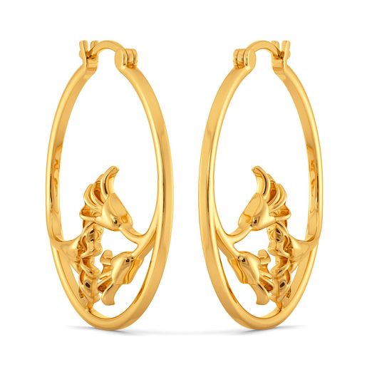 Lily of the Night Gold Earrings
