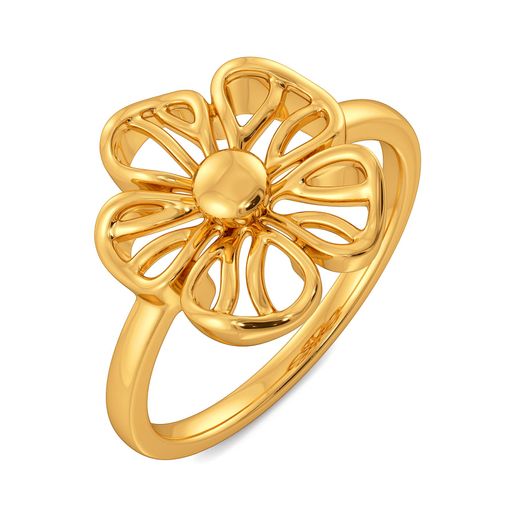 Floral Knights Gold Rings