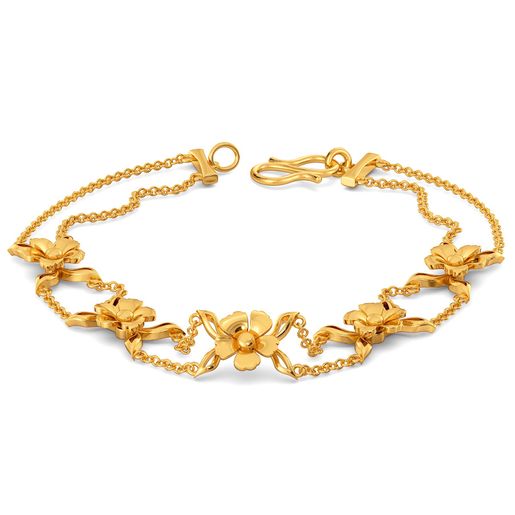 Midnight Florals Gold Bracelets