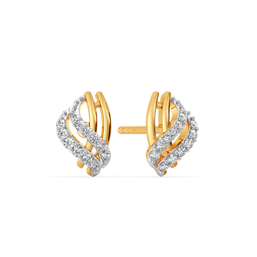 Drapes of Elegance Diamond Earrings
