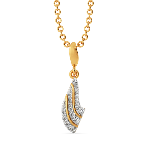 Structured Drapes Diamond Pendants