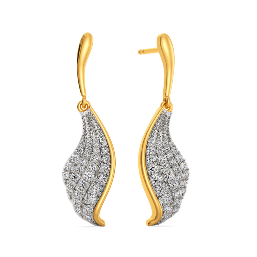 Beauty of Drapes Diamond Earrings