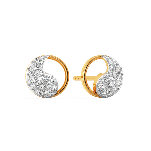 Beauty of Drapes Diamond Earrings