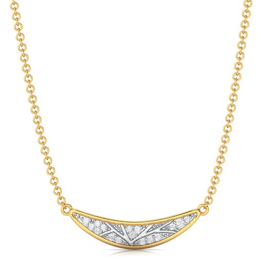 Pleasant Crescent Diamond Necklaces