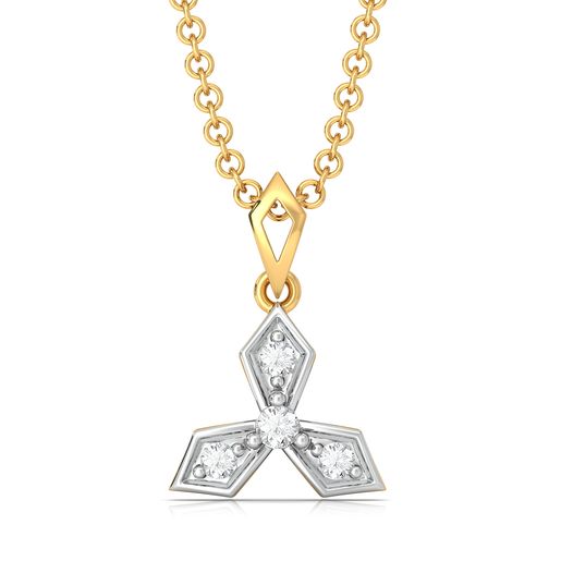 Tripartite chic Diamond Pendants