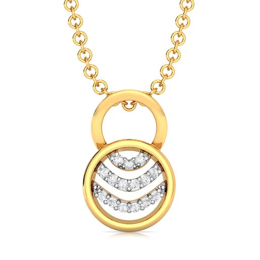 Ripple Round Diamond Pendants