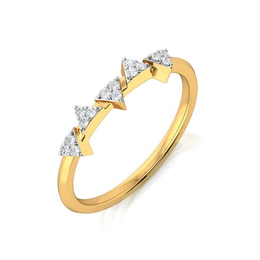 Trico Triangle Diamond Rings