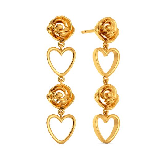 Rebel Rose Gold Earrings