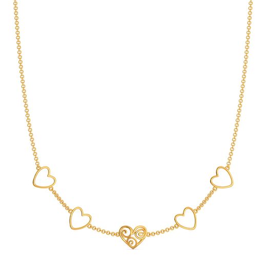 Exotic Edge Gold Necklaces