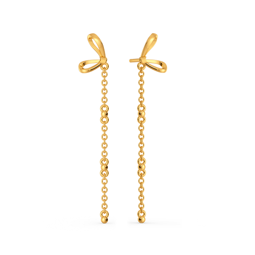 Dreamy Doll Gold Earrings