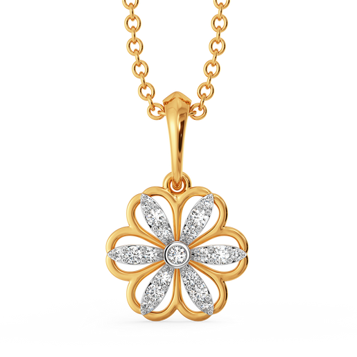 Petal Essence Diamond Pendants