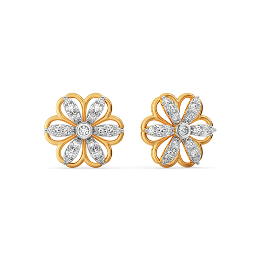 Petal Essence Diamond Earrings