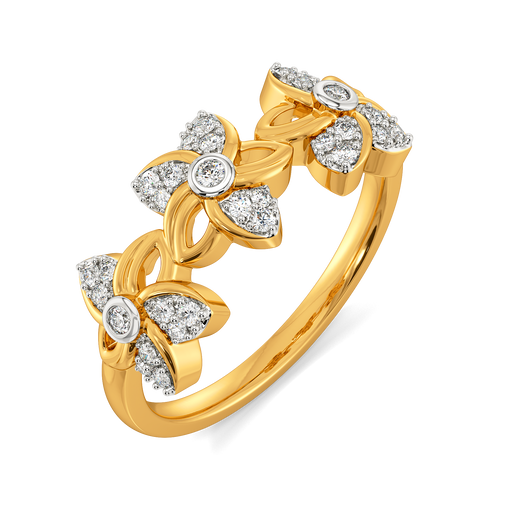 Flora Halo Diamond Rings