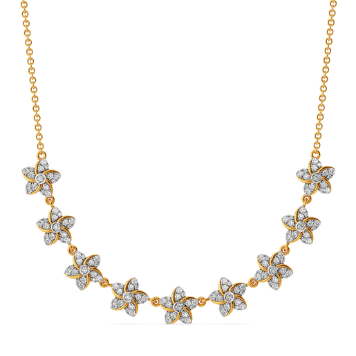 Flora Halo Diamond Necklaces