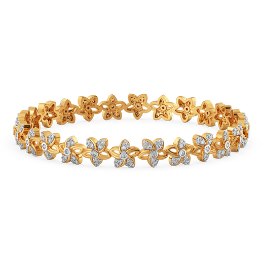 Flora Halo Diamond Bangles