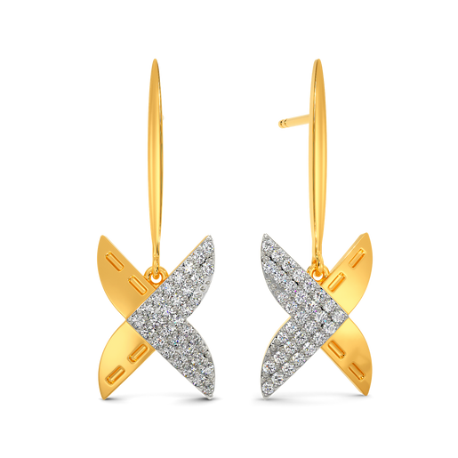 Denim Sync Diamond Earrings