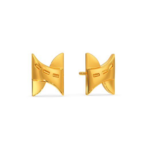 Not Denim Distressed Gold Earrings