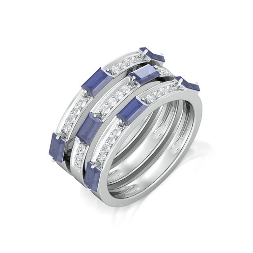 Sequential Blue Diamond Rings
