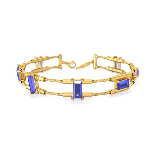 Random Rectangle Gemstone Bracelets
