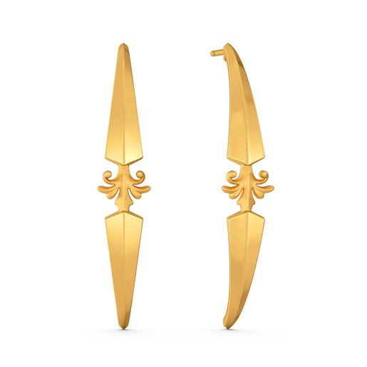 Victorian Dolls Gold Earrings