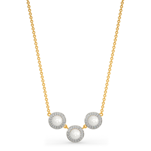 Tune Of Pearls Diamond Necklaces