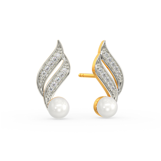 Pearl Rock Diamond Earrings