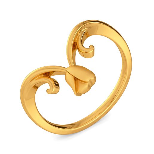Twirl Vines Gold Rings