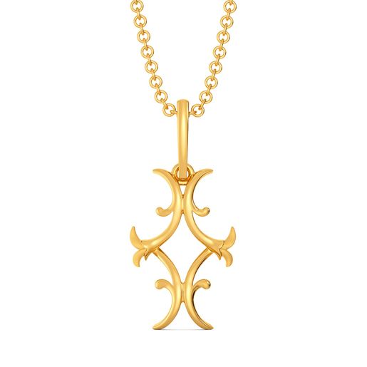 Print Reimagined Gold Pendants