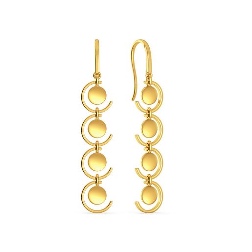Sequin Sequel Gold Earrings
