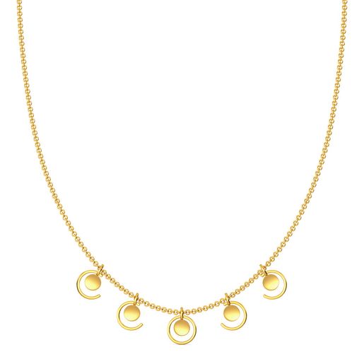 Sequin Sequel Gold Necklaces