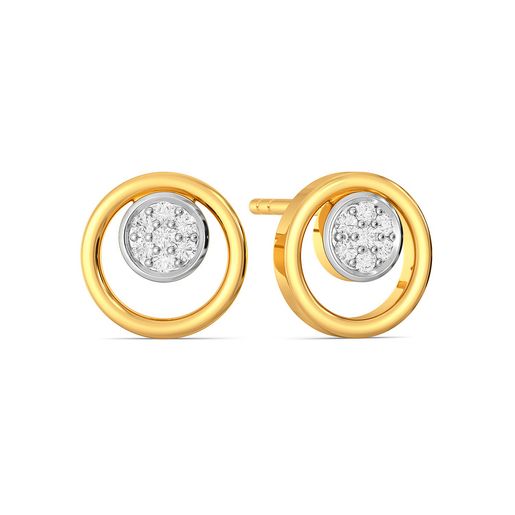 Double Sphere Diamond Earrings