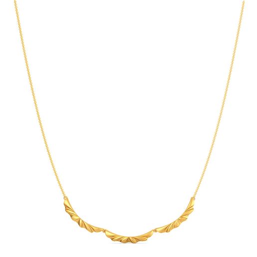 Ruffle Shuffle Gold Necklaces