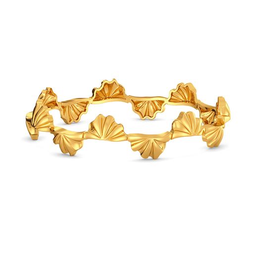 Ruffle Shuffle Gold Bangles