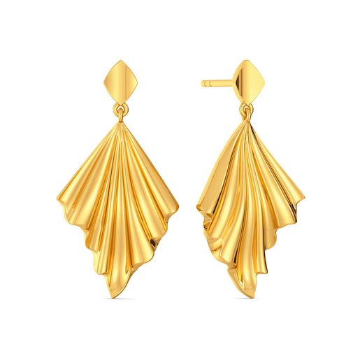 Chill Frill Gold Earrings