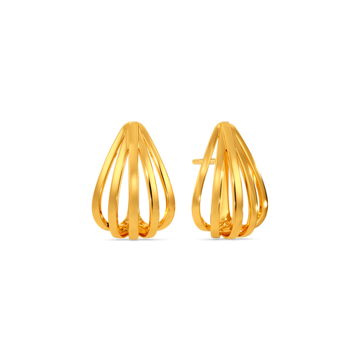 Volume Pop Gold Earrings