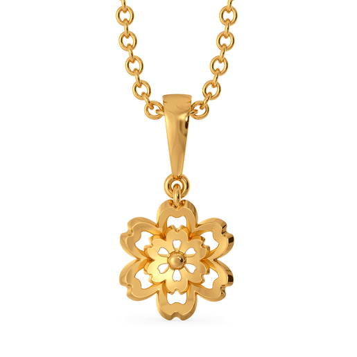 Amber Glow Gold Pendants