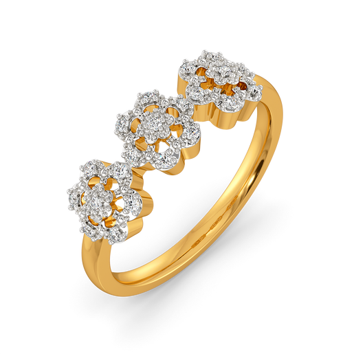 Golden Radiance Diamond Rings