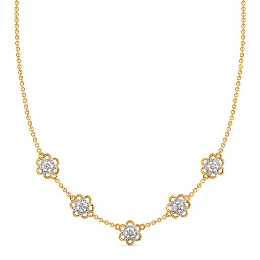 Golden Radiance Diamond Necklaces