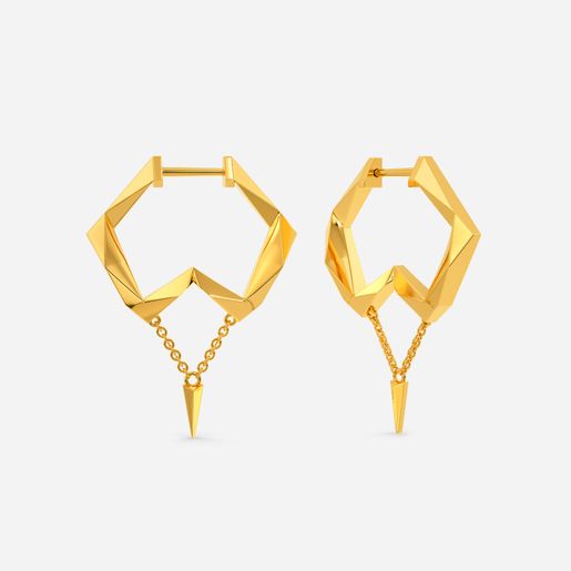 Chic Domination Gold Earrings