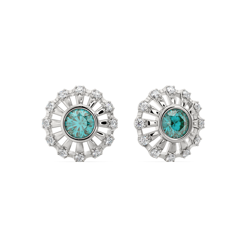 Too Blue to Ignore Diamond Earrings