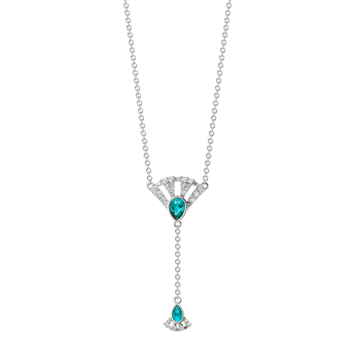 Cool in Cerulean Hues Diamond Necklaces