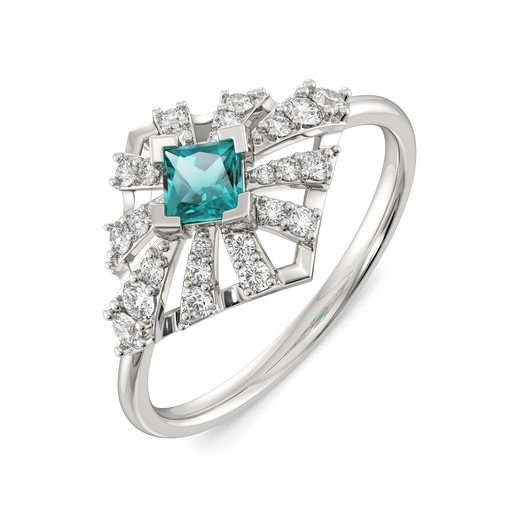 Styled in Cerulean Diamond Rings