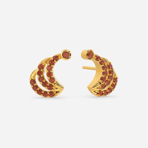 Sangria Spark Gemstone Earrings