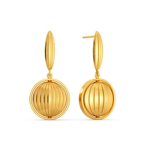 Golden Globes Gold Earrings
