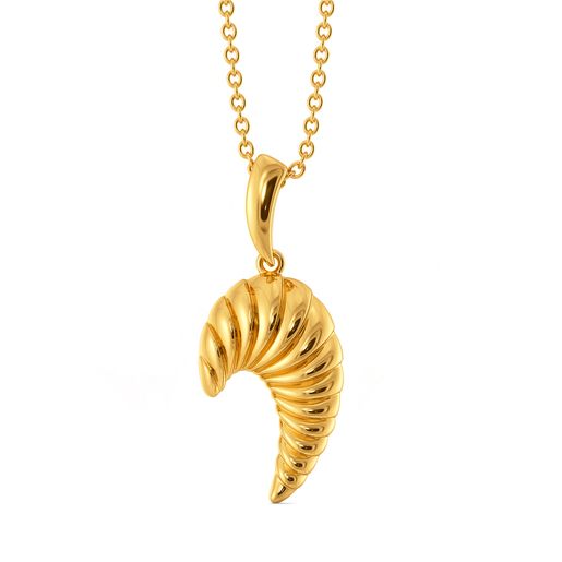 The Juliet Groove Gold Pendants