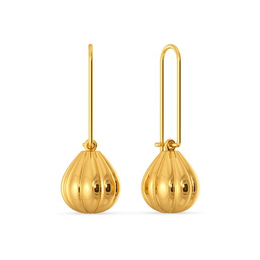 Balloon Like Spirit Gold Earrings